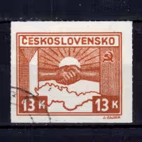 Stamp Czechoslovakia, Pof.358 (Mi. 413), Used #, 13 K