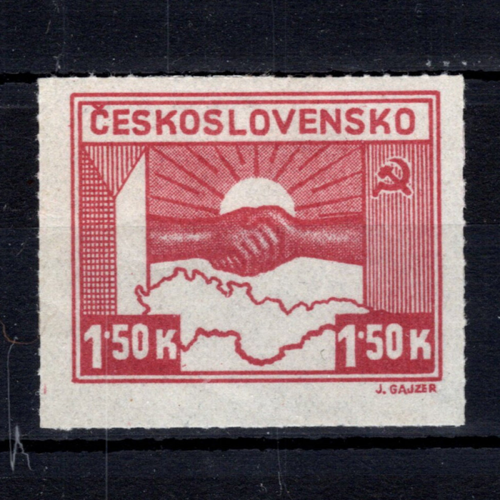 Selo Tchecoslováquia, Pof.353 (Mi. 411), MH, 1,50 K