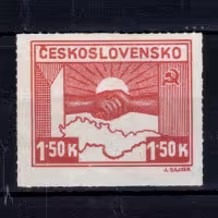 Stamp Czechoslovakia, Pof.353 (Mi. 411), MH, 1,50 K