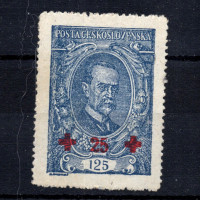 Známka ČSR, Pof.172**, typ I, 125+25h