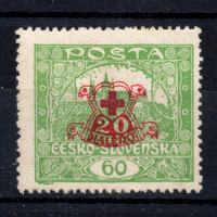 Známka ČSR, Pof.171*, 60+20h
