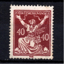 Sello Checoslovaquia, Pof.154 (Mi. 173), MH, 40h