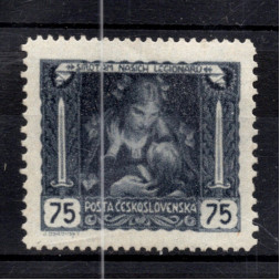Briefmarke Tschechoslowakie, Pof.30B (Mi. 37F)**, 75h
