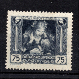 Briefmarke Tschechoslowakie, Pof.30B (Mi. 37F)**, 75h