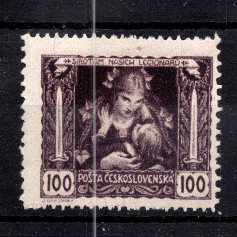 Sello Checoslovaquia, Pof.31B (Mi. 38Fa), MH, 100h