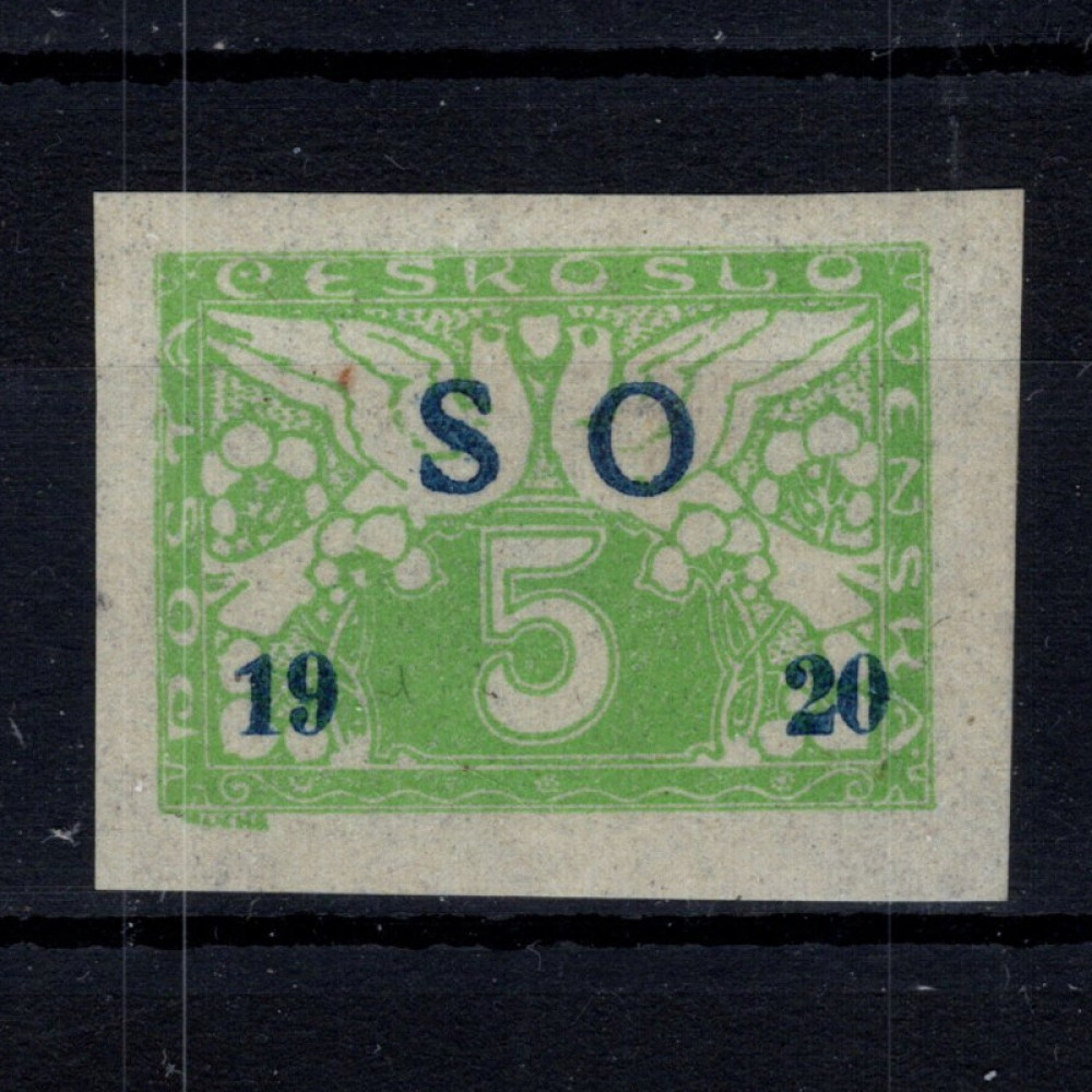 Selo Tchecoslováquia, Pof.SO27 (Mi. 29), MH, 5h