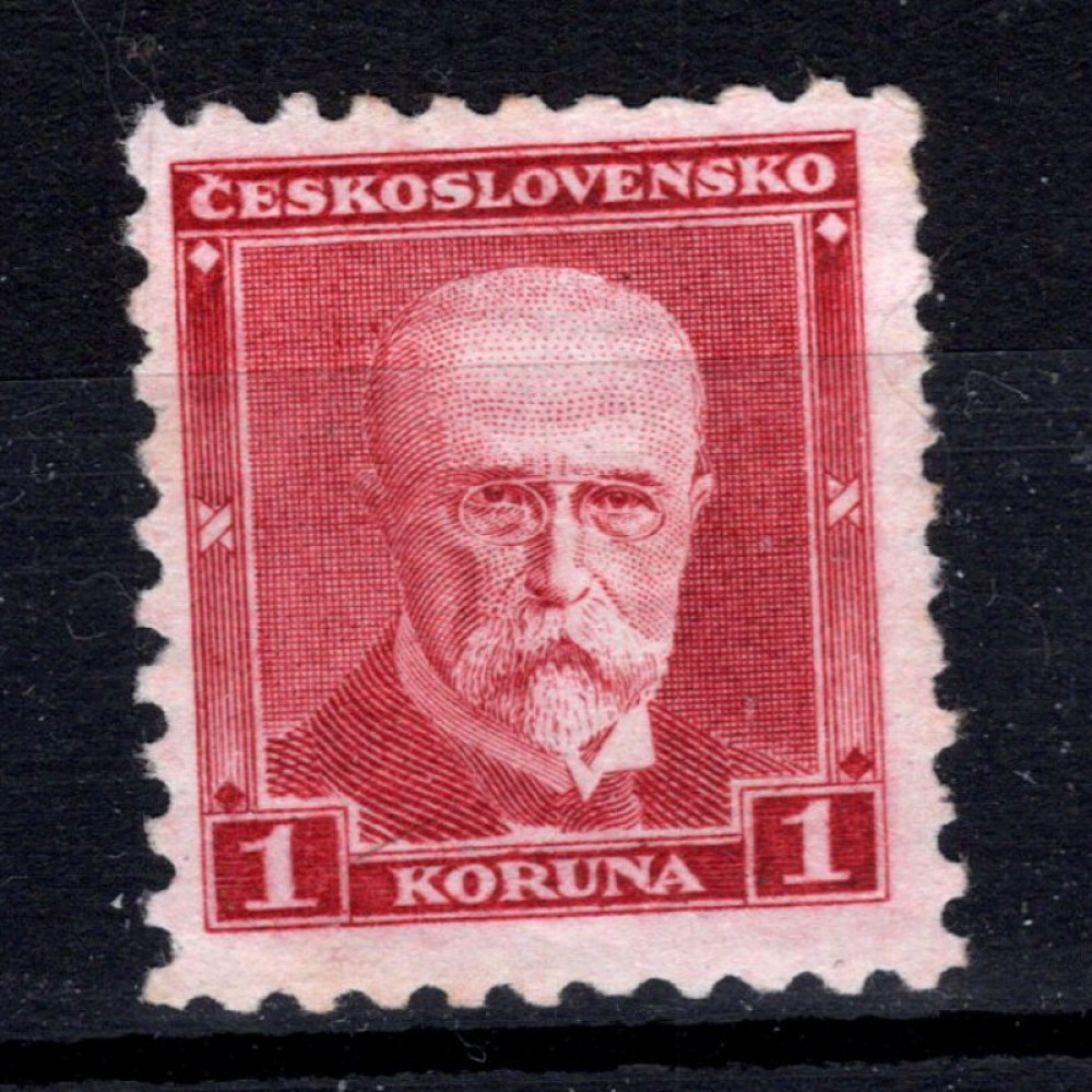 Briefmarke Tschechoslowakie, Pof.260 (Mi. 297A)*, 1 Kč