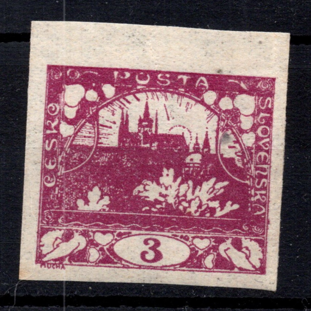 Briefmarke Tschechoslowakie, Pof.2 (Mi. 1)*, 3h