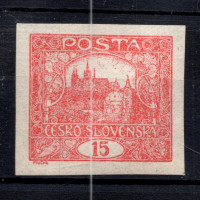 Selo Tchecoslováquia, Pof.7 (Mi. 26), MH, 15h