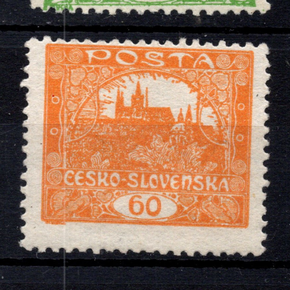 Sello Checoslovaquia, Pof.17B (Mi. 20B), MH, 60h