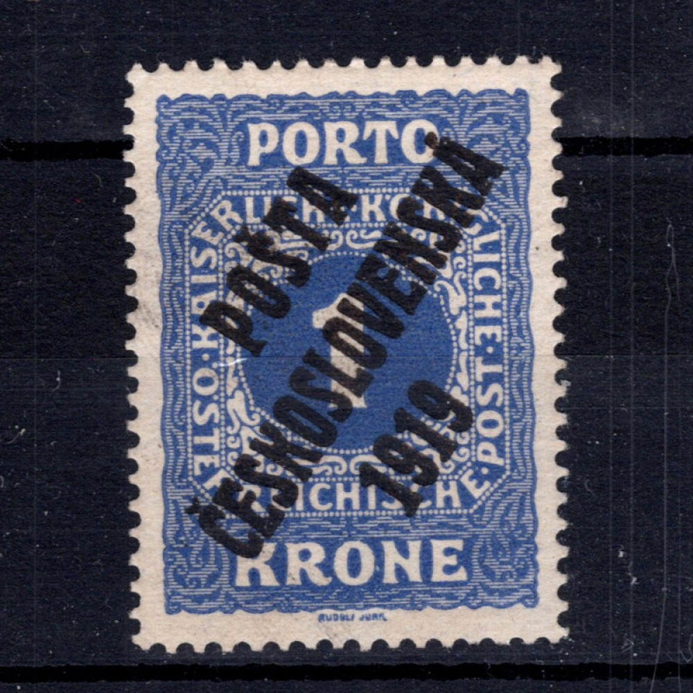 Selo Tchecoslováquia, Pof.80 (Mi. 89), MH, 1K