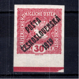 Briefmarke Tschechoslowakie, Pof.64 (Mi. 106)*, 30h