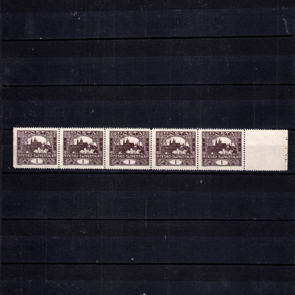 Block Tschechoslowakie, Pof.1C (Mi. 18C)**, 1h