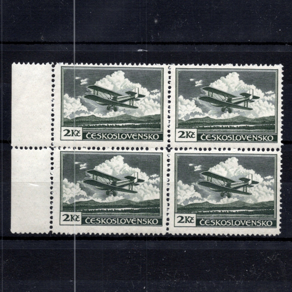 Quadra Tchecoslováquia, Pof.L9 (Mi. 305), MNH, 2 Kč