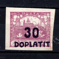Briefmarke Tschechoslowakie, Pof.DL17 (Mi. 21)**, 30/3 h