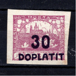 Sello Checoslovaquia, Pof.DL17 (Mi. 21), MNH, 30/3 h