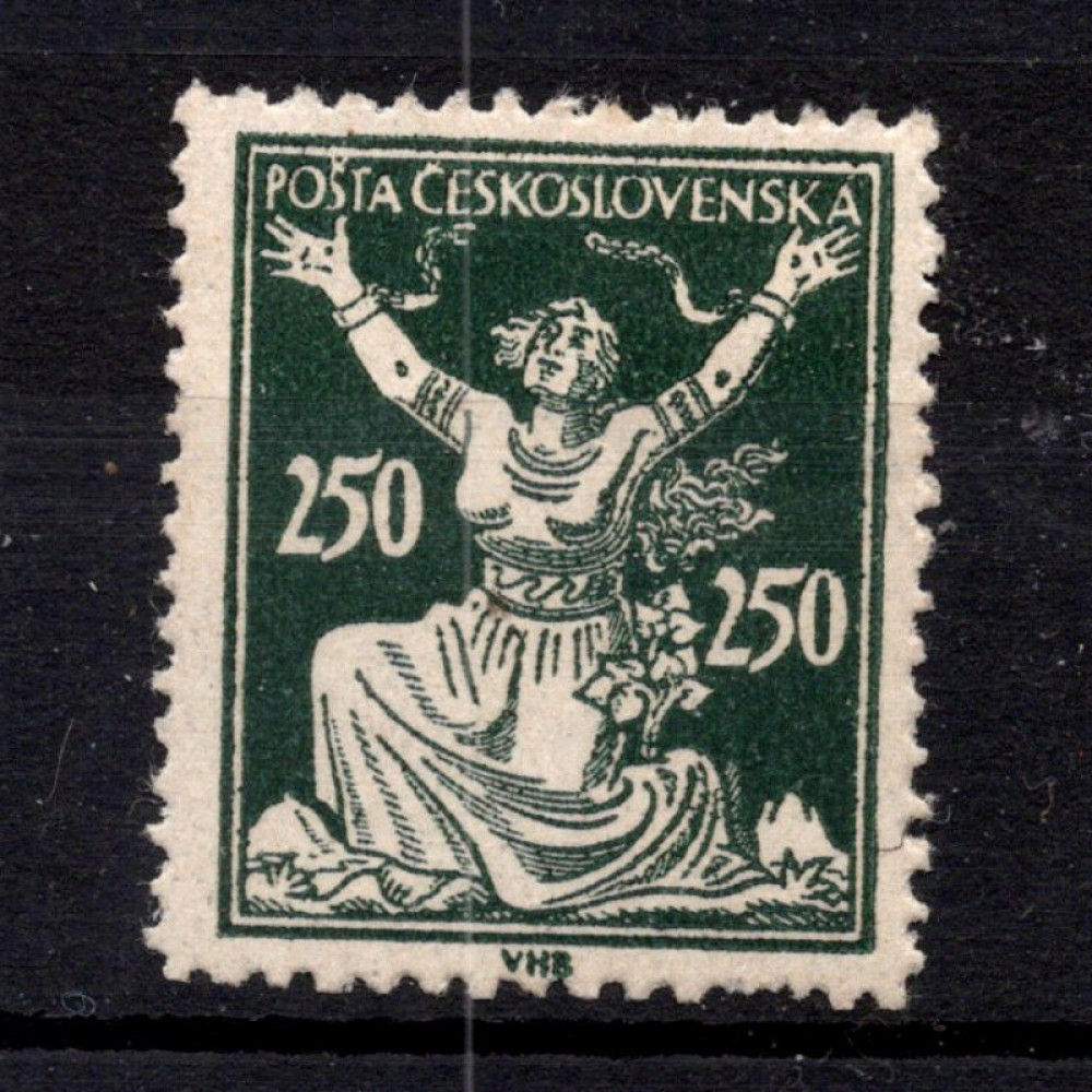 Sello Checoslovaquia, Pof.161 (Mi. 180), MH, 250h