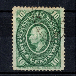 Selo México, Mi.129 (SG 147), Usado #, 10 ¢