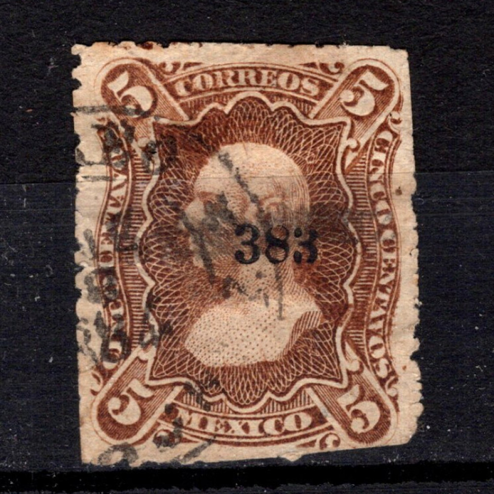 Selo México, Mi.96Iy (SG 97), Usado #, 5 ¢