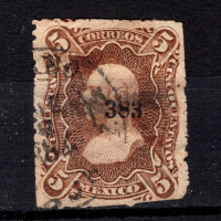 Stamp Mexico, Mi.96Iy (SG 97), Used #, 5 ¢