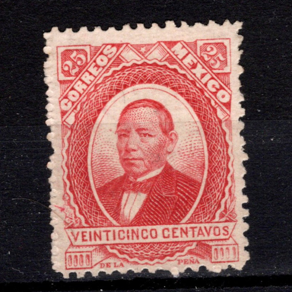Známka Mexiko, Mi.111IIx (Scott 127a)(*), 25 ¢