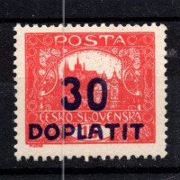 Sello Checoslovaquia, Pof.DL29A (Mi. P35A), MH, 30 h