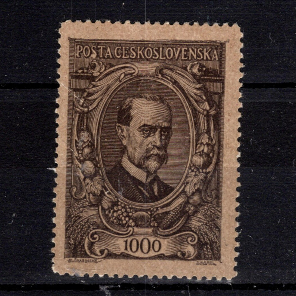 Sello Checoslovaquia, Pof.142 (Mi. 160), MH, 1000h