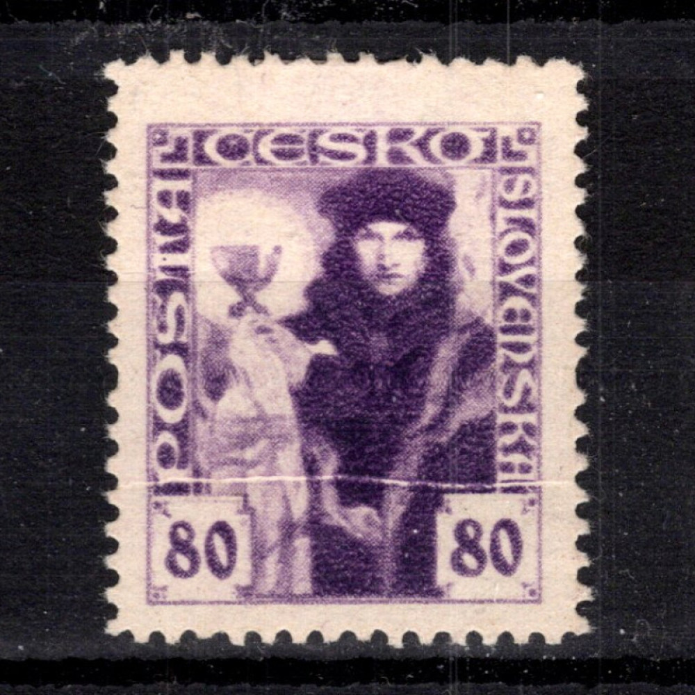 Známka ČSR, Pof.162*, 80h