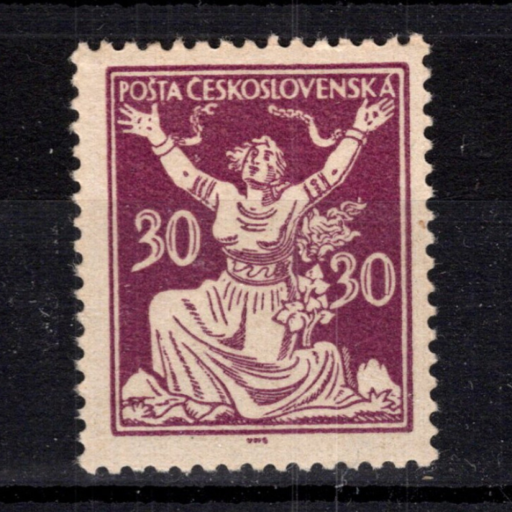 Sello Checoslovaquia, Pof.153 (Mi. 172), MH, 30h