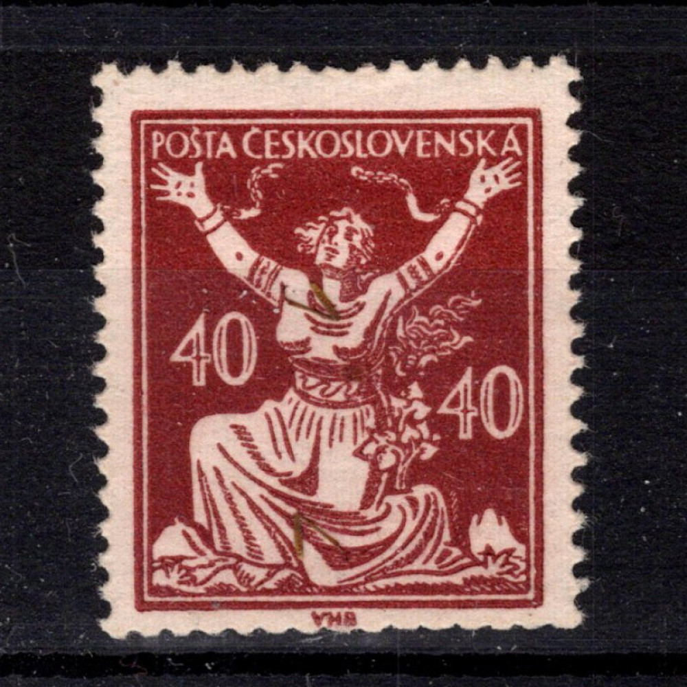Sello Checoslovaquia, Pof.154 (Mi. 173), MH, 40h