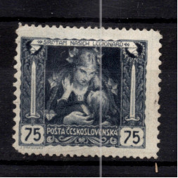 Briefmarke Tschechoslowakie, Pof.30B (Mi. 37F)*, 75h