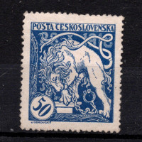 Známka ČSR, Pof.29A*, 50h