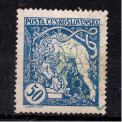 Briefmarke Tschechoslowakie, Pof.29A (Mi. 36A)*, 50h