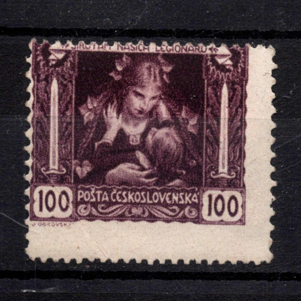 Sello Checoslovaquia, Pof.31B (Mi. 38Fa), MH, 100h