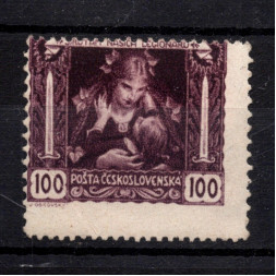 Stamp Czechoslovakia, Pof.31B (Mi. 38Fa), MH, 100h