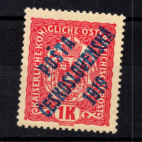 Briefmarke Tschechoslowakie, Pof.47 (Mi. 50)**, 1K