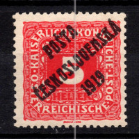 Briefmarke Tschechoslowakie, Pof.72 (Mi. 81)**, 5h