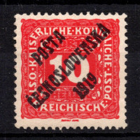 Briefmarke Tschechoslowakie, Pof.73 (Mi. 82)**, 10h
