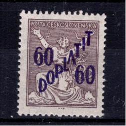 Sello Checoslovaquia, Pof.DL51 (Mi. 50), MNH, 60/25h