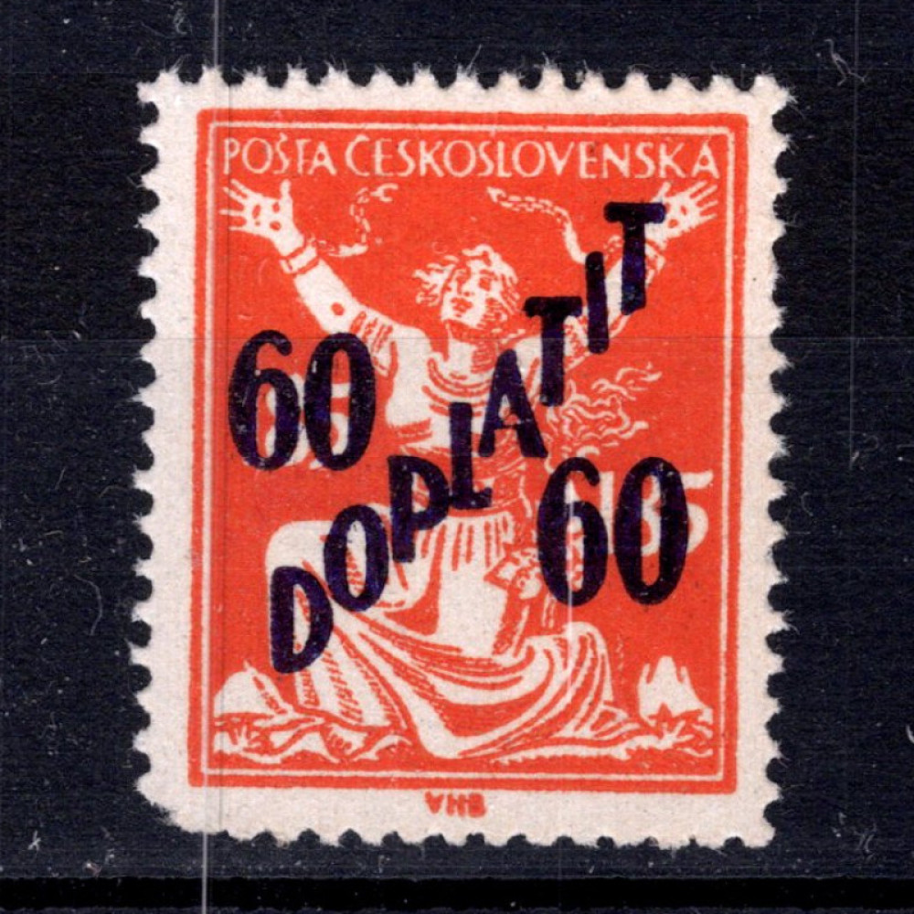 Sello Checoslovaquia, Pof.DL52 (Mi. 51), MH, 60/185h