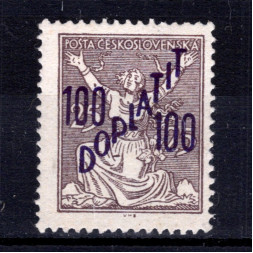 Briefmarke Tschechoslowakie, Pof.DL54 (Mi. 53)**, 100/25h