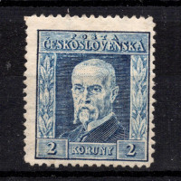 Známka ČSR, Pof.191*, I. typ, 2 Kč