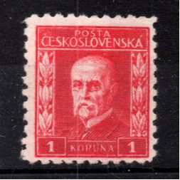 Známka ČSR, Pof.203*, VII. typ, 1 Kč