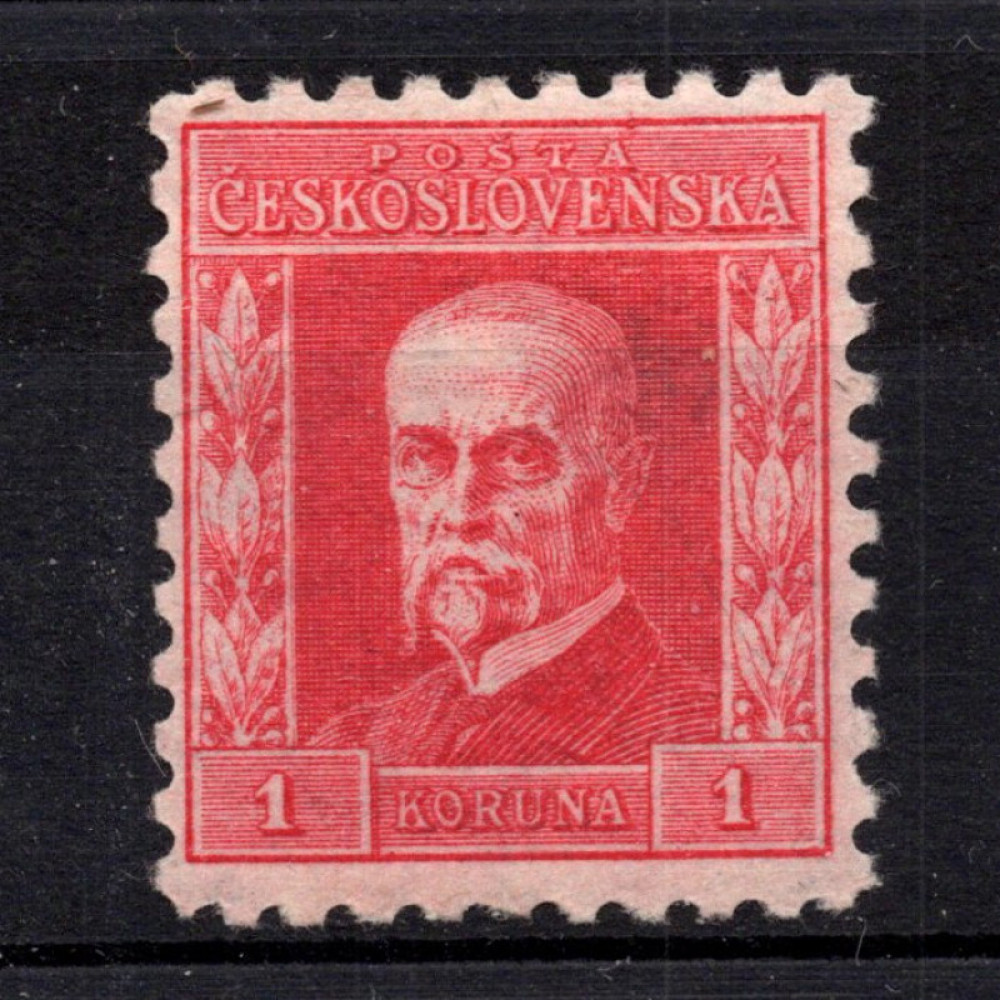 Známka ČSR, Pof.199*, IV. typ, 1 Kč