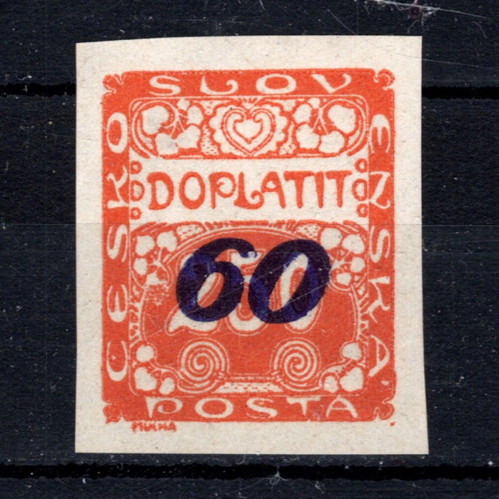 Stamp Czechoslovakia, Pof.DL37 (Mi. 31), MH, 60/250h