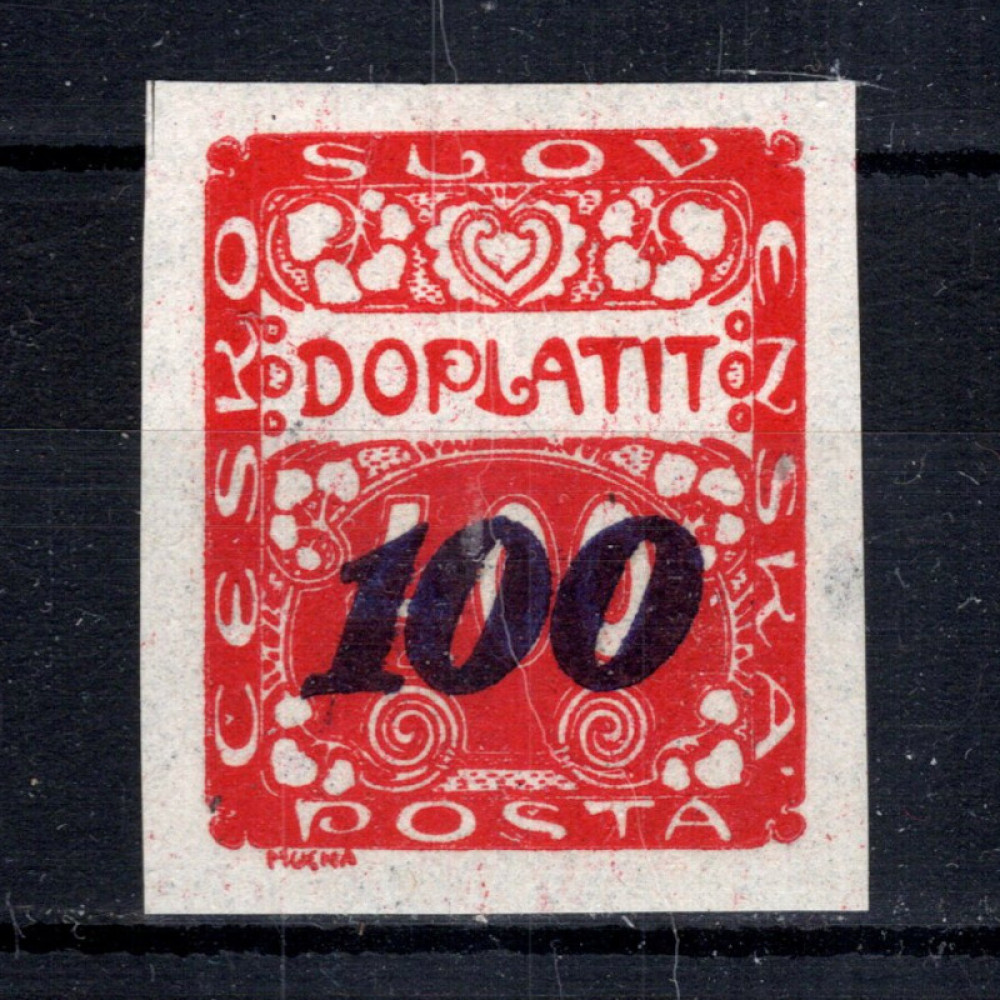 Stamp Czechoslovakia, Pof.DL40 (Mi. 34), MH, 100/400h