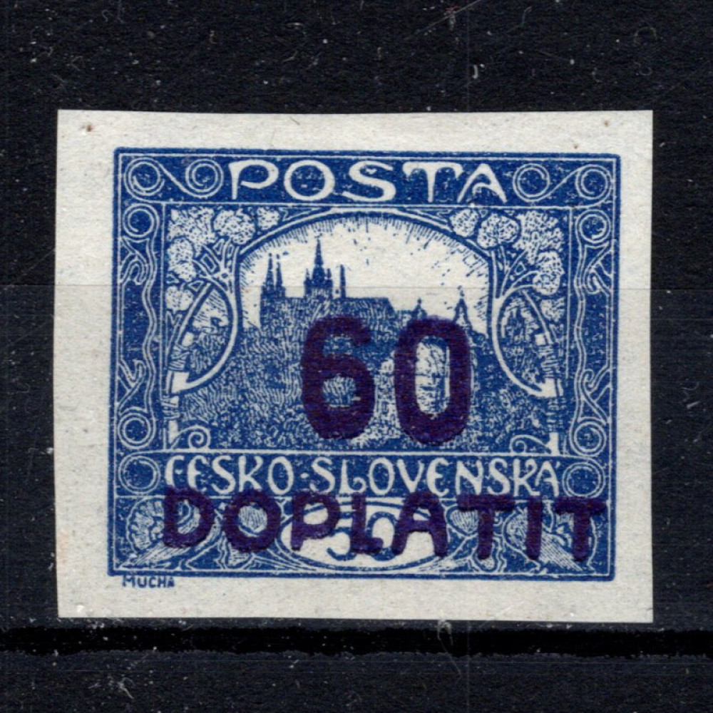Stamp Czechoslovakia, Pof.DL21 (Mi. 38), MH, 60/50h
