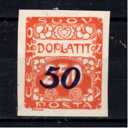 Briefmarke Tschechoslowakie, Pof.DL35 (Mi. 29)*, 50/250h
