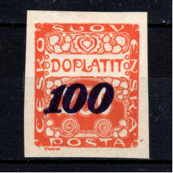 Briefmarke Tschechoslowakie, Pof.DL39 (Mi. 33)*, 100/250h