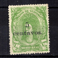 Známka Guatemala, Mi.18 (SG 18)(*), 5 ¢